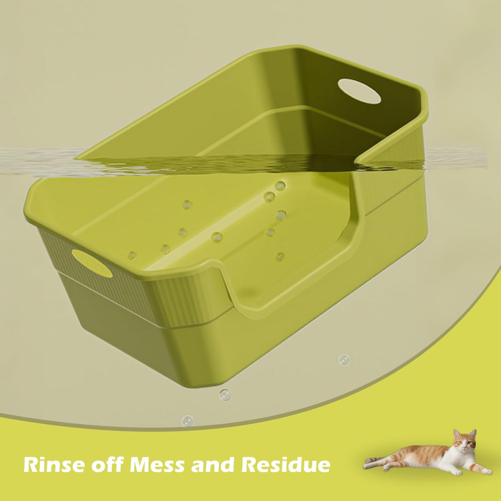 LoopTime large litter box offers spacious interior for big or multi-cat households.