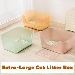 LoopTime xl litter pan open-top for easy scooping and quick maintenance.