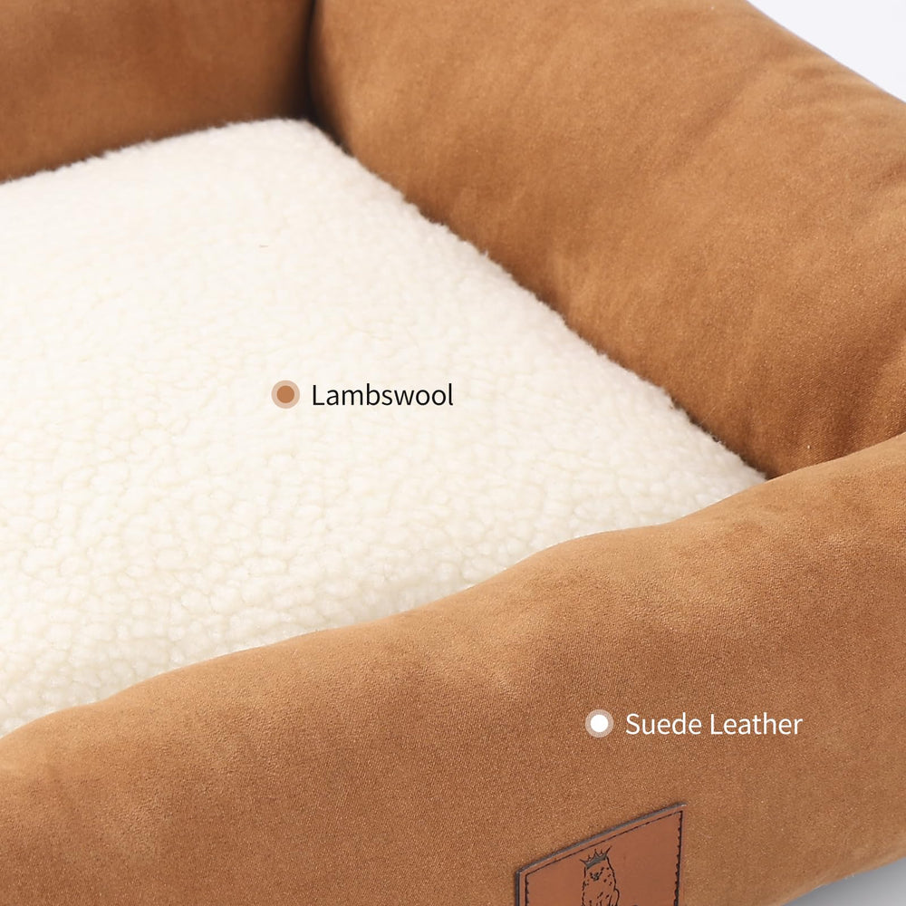 Looyn 25in dog bed washable cover for easy cleaning