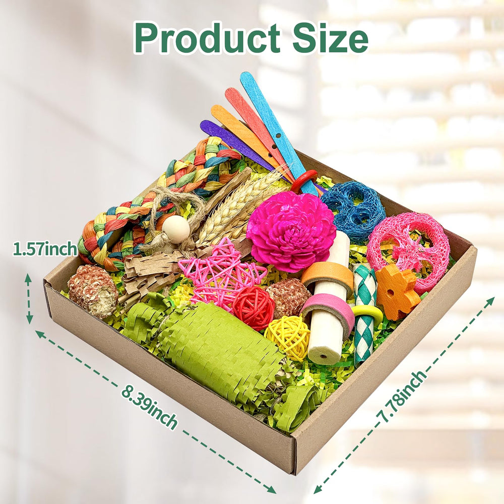 Loperdeve natural materials composition emphasizes safe bird-friendly play surfaces.