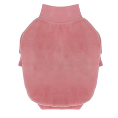 LOPHHIPETS pink XX-small dog sweatshirt back view shows slim comfortable fit