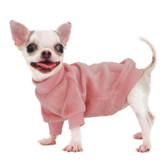 LOPHHIPETS pink XX-small dog sweatshirt side view for cozy everyday wear