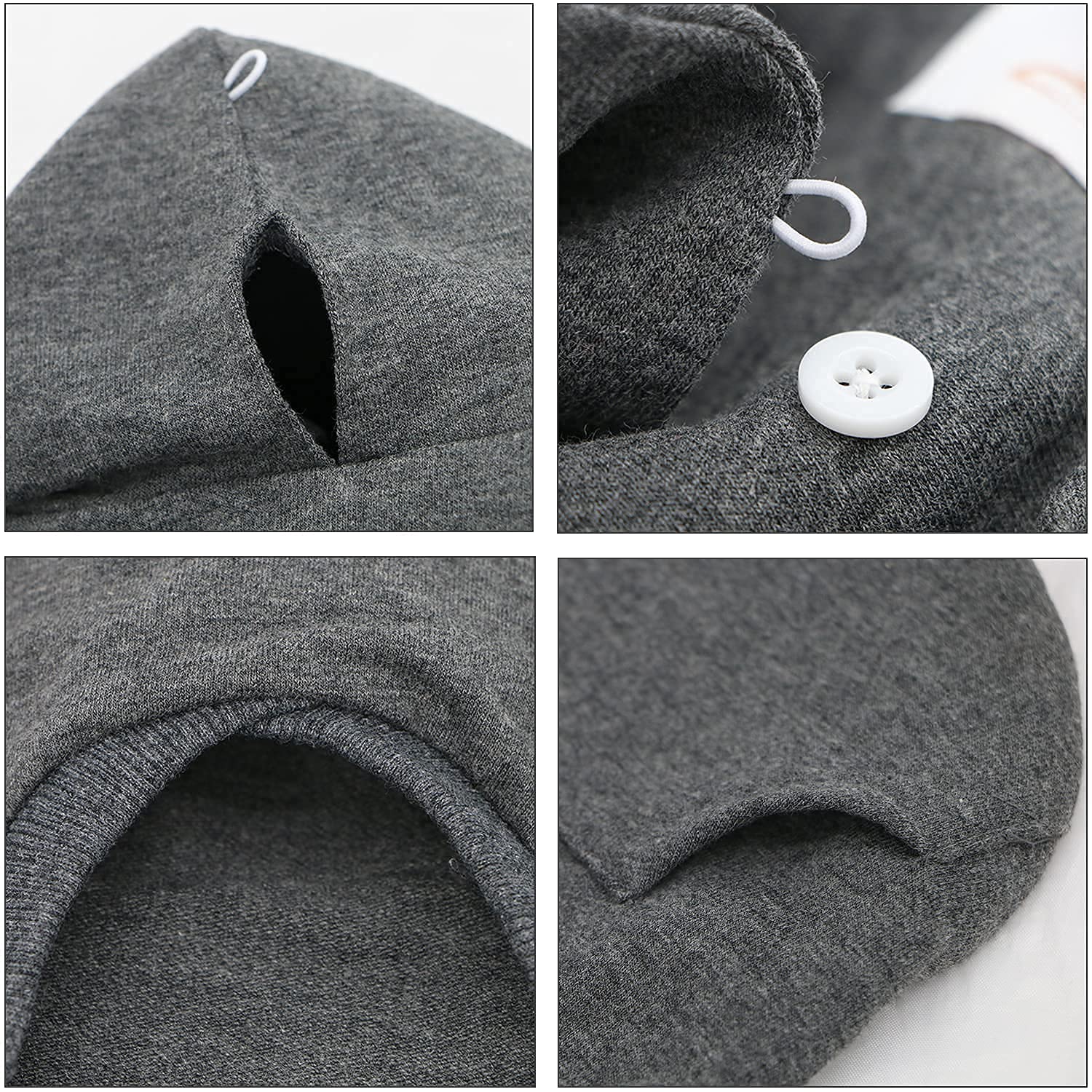 LOPHIPETS fabric closeup emphasizes 95% cotton 5% spandex for breathable comfort.
