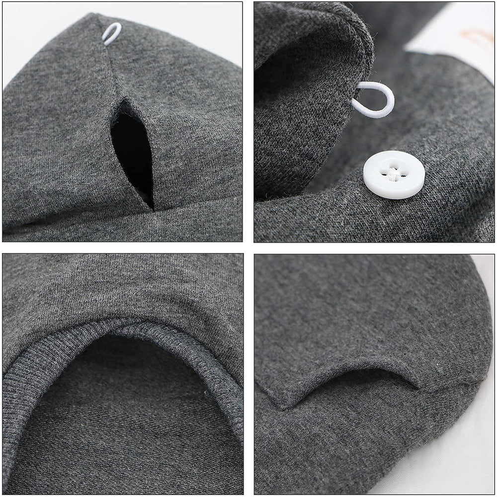 LOPHIPETS fabric closeup emphasizes 95% cotton 5% spandex for breathable comfort.