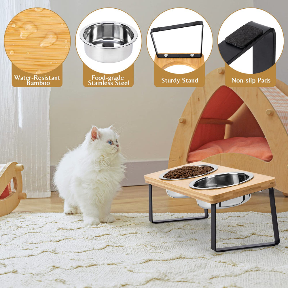 Loplurea cat bowl dishwasher-safe design makes cleaning quick and effortless.