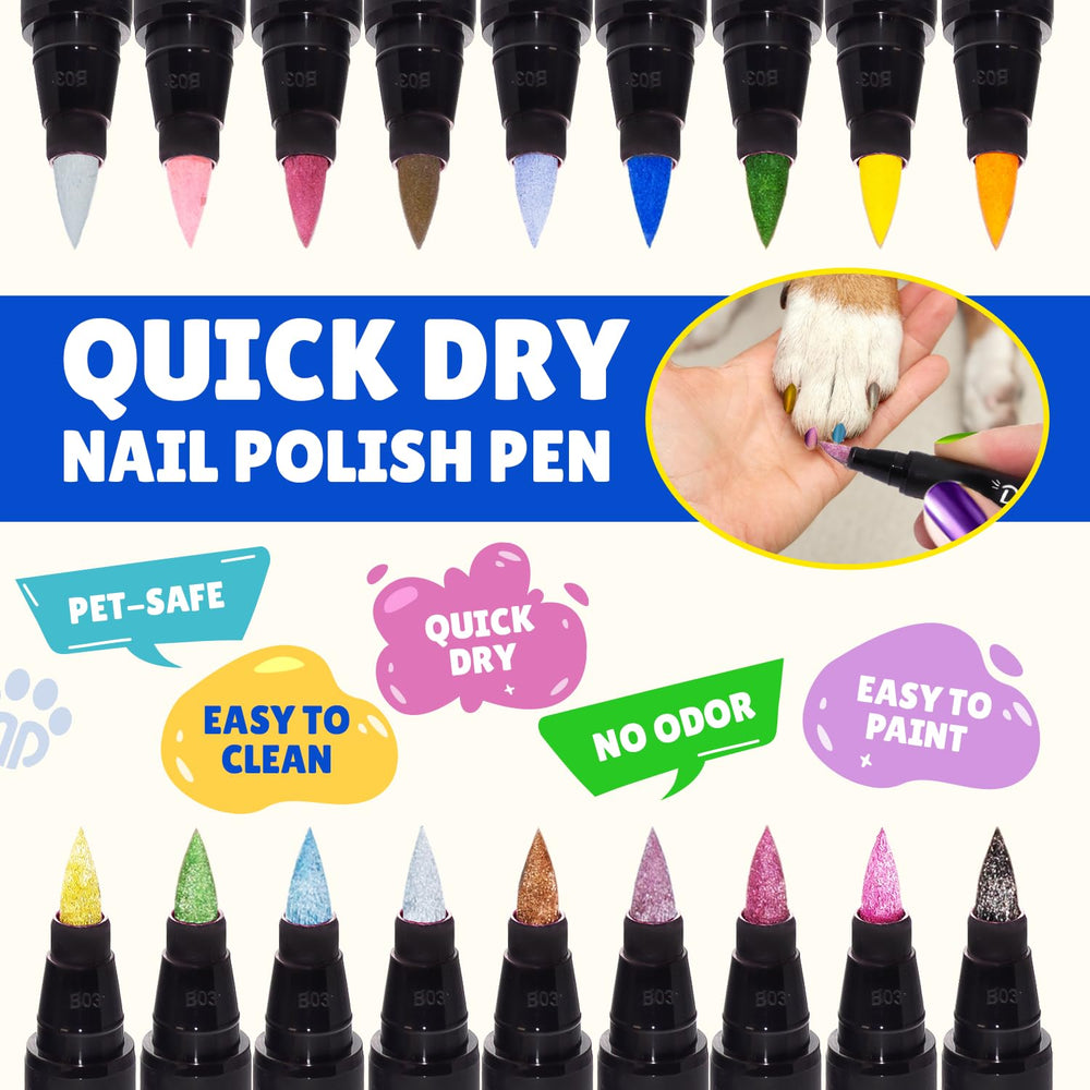 loqpol nail file included—finishing touch for smooth, durable pet nail shine.