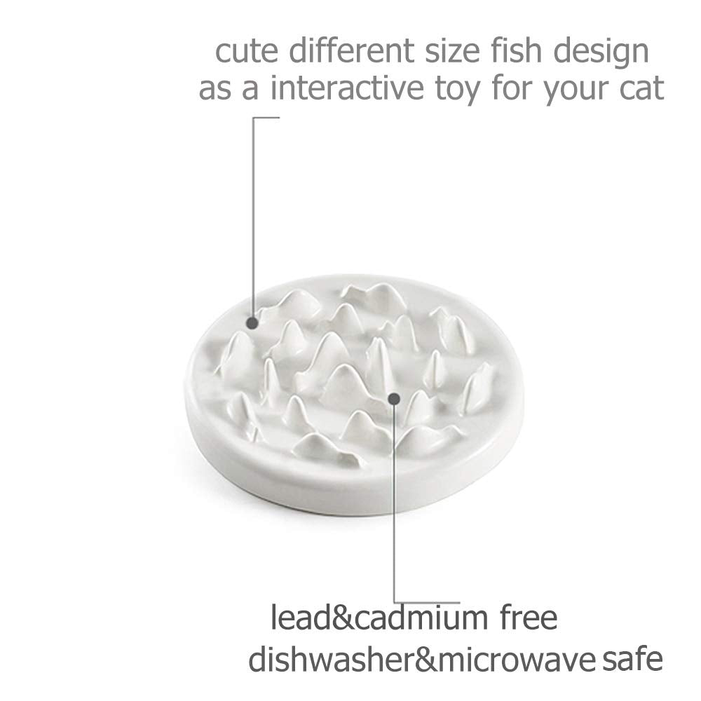 Lorde slow-feeder-cat-bowl-weight-1-8-lb conveys sturdy, less-tippable design.