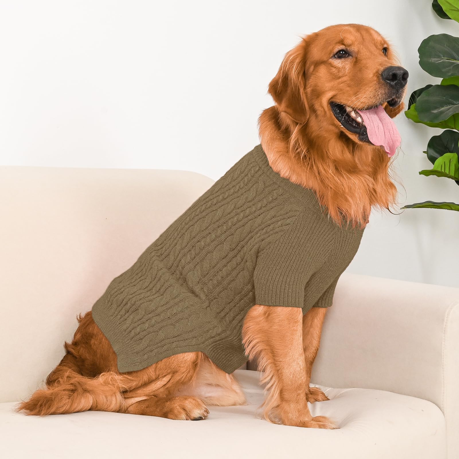 Lorehelina dog sweater holiday style showcases festive color options.