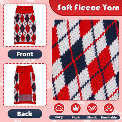 Lorehelina dog sweater turtleneck closeup highlights stretchy, comfy knit