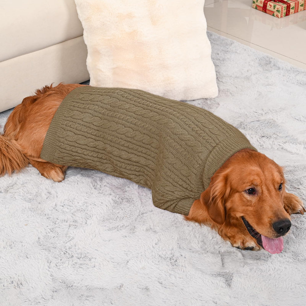 Lorehelina dog sweater XXL fit on large breeds like Doberman and Labrador.