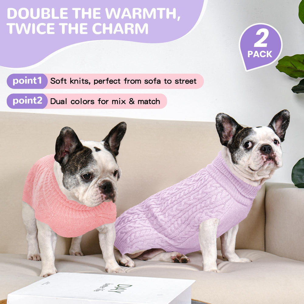 Lorehelina dog sweater stretch knit closeup shows flexible fibers for comfy movement.