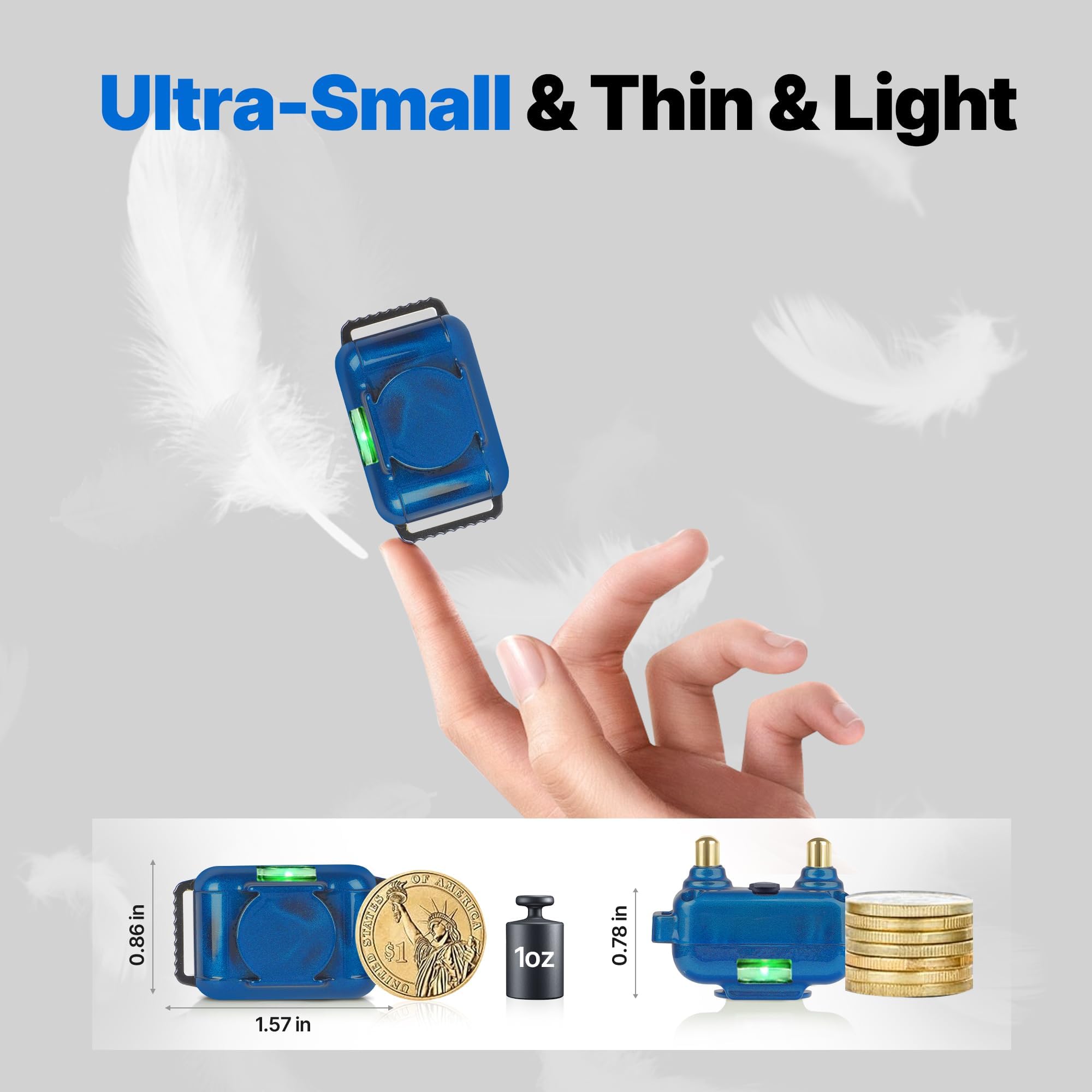 LOSULF remote control for cats enables training from up to 2000 feet.