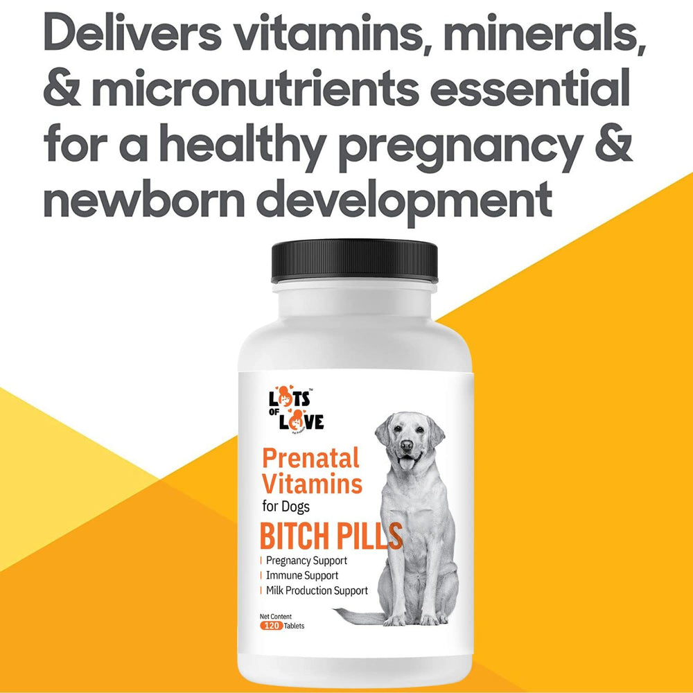 Lots of Love Bitch Pills bottle label showing key nutrients.