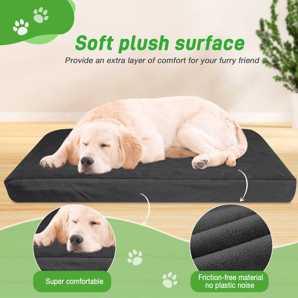 LotuFlor dog bed cover installed on crate pad demonstrating easy care and protection