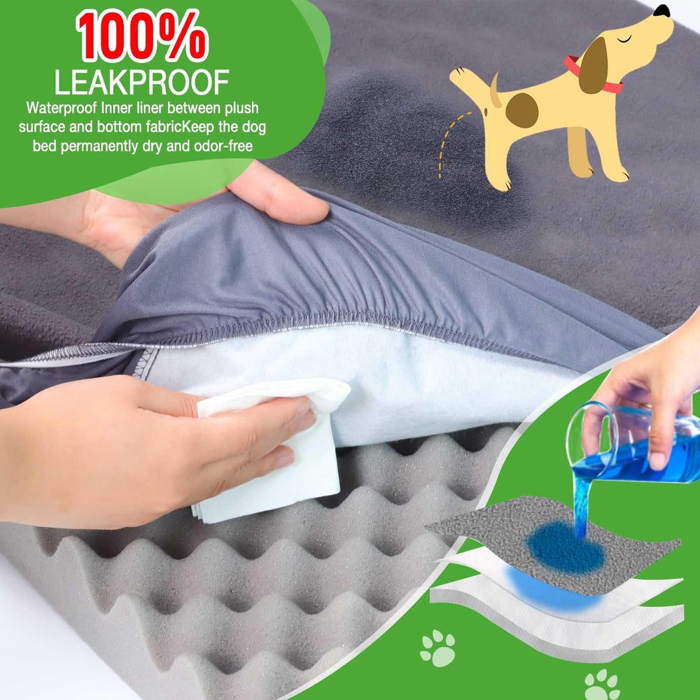 LotuFlor dog bed cover elastic-band design for secure fit