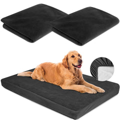 LotuFlor dog bed cover waterproof fabric closeup highlights leak protection and odor control
