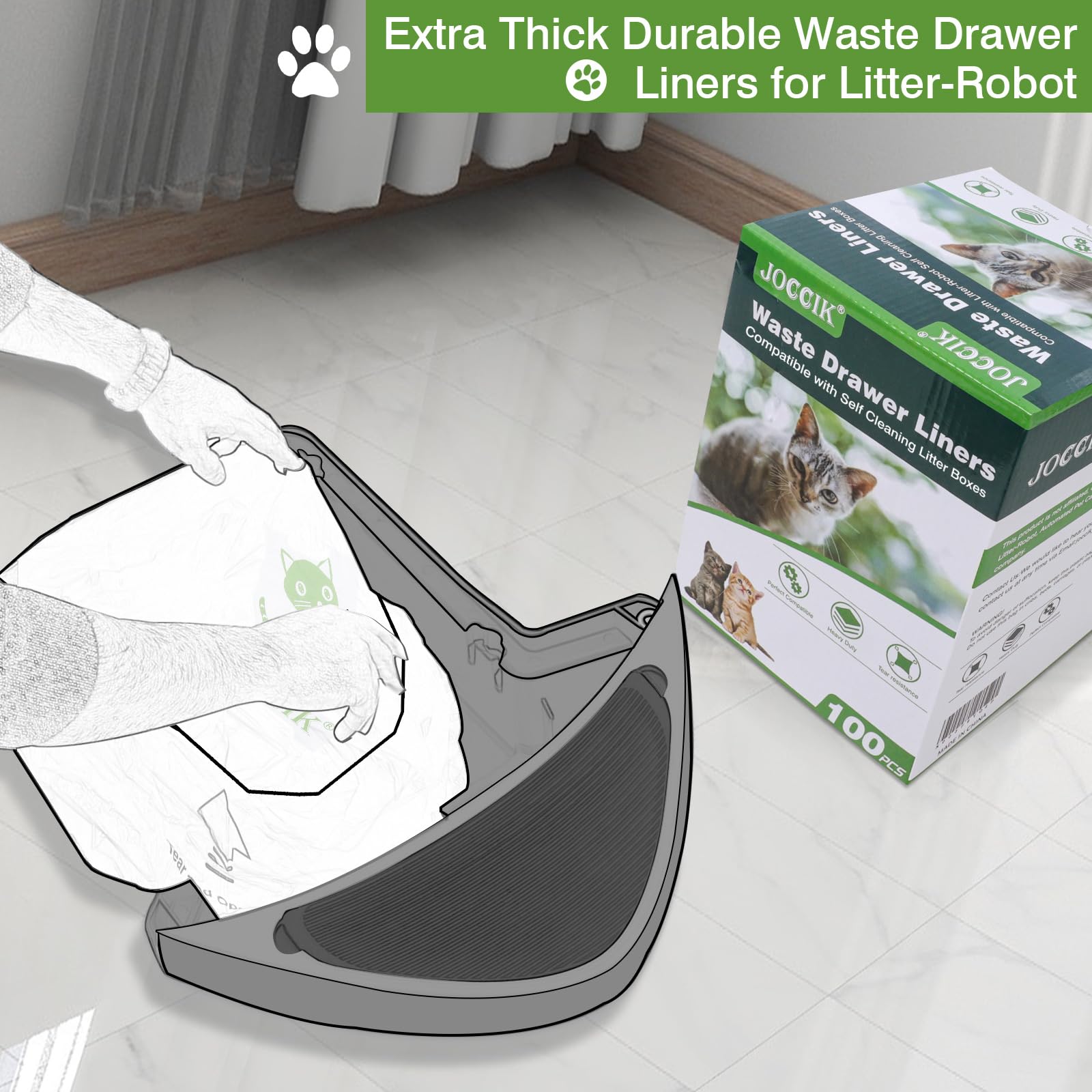 LotuFlor odor control liners minimize smells between changes