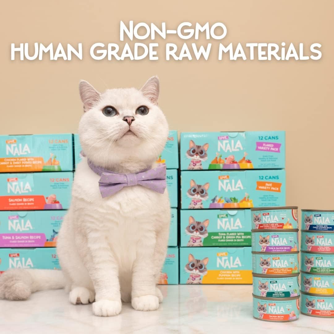 LOVE NALA serving bowl scene for cats enjoying balanced meals.