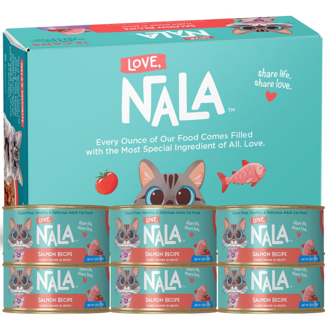 Love NALA flaked-salmon in-broth close-up highlights lean protein for muscles