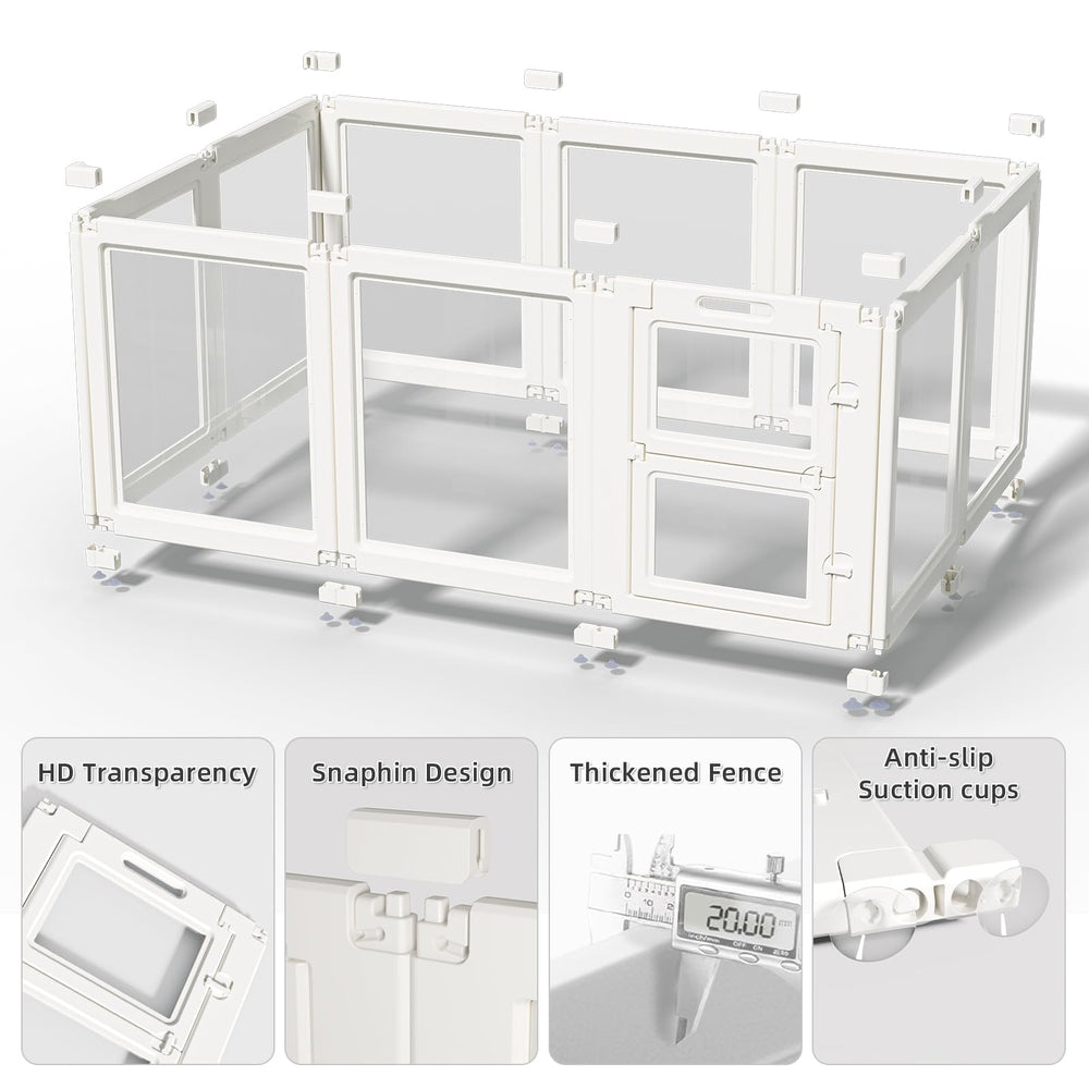 LoveTail portable pet enclosure can be moved indoors or outdoors for versatility.