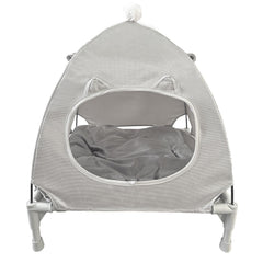 Loveandgo dog-bed-canopy-attachment provides wind protection for outdoor use.