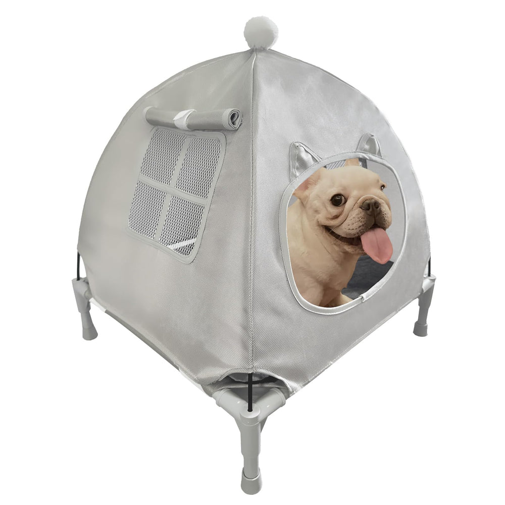Loveandgo elevated-dog-bed-metal-frame showcases sturdy support and airflow.