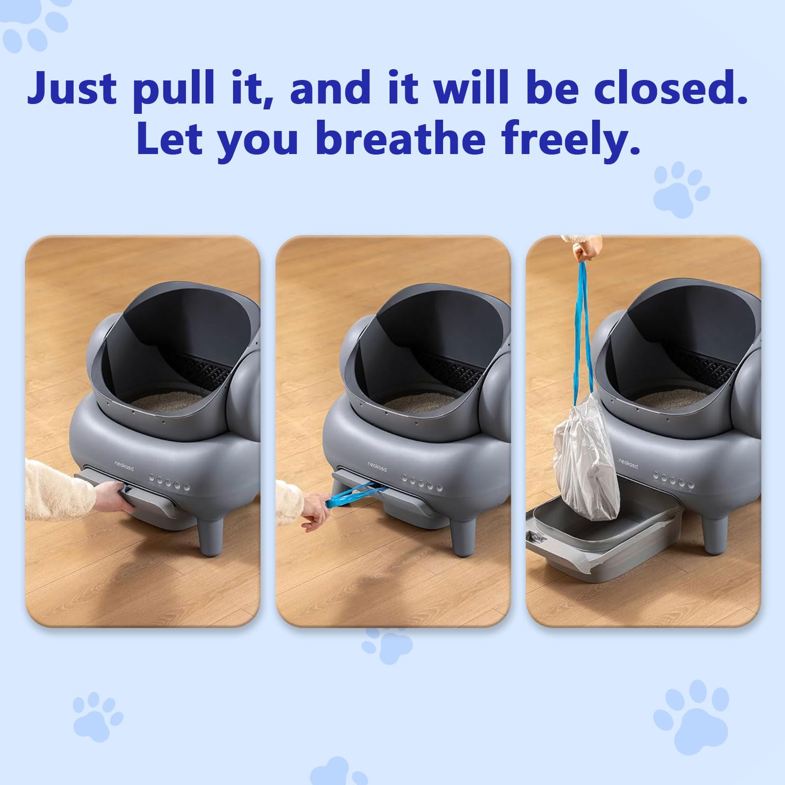 Loveishere Neakasa-PetPivot liner fitting the drawer securely