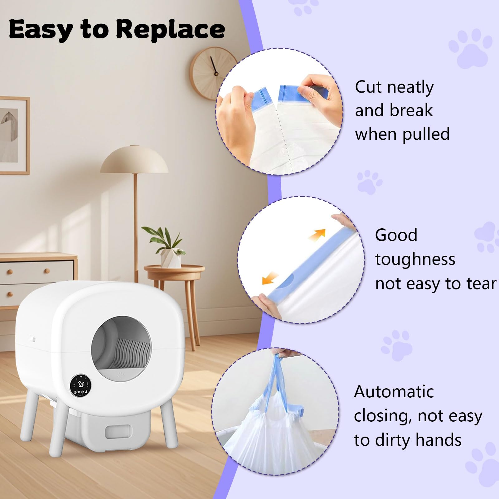 Loveishere non-toxic recycled materials liners protect pets and the environment