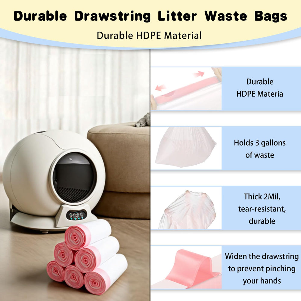 Loveishere tear-resistant HDPE material withstands claws and heavy litter.