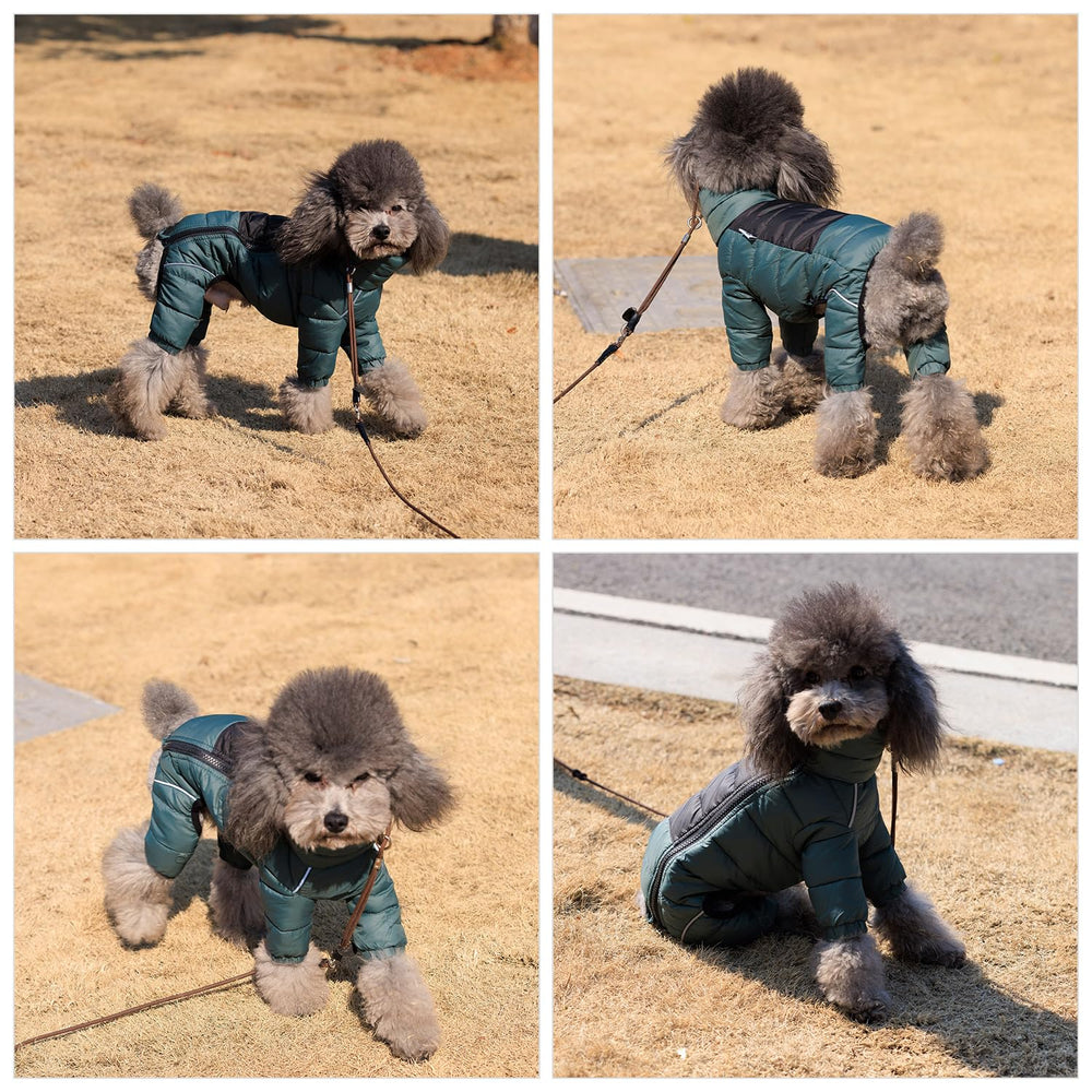 Lovelonglong ArmyGreen Dog Jacket zipper detail emphasizes easy on/off and secure closure.
