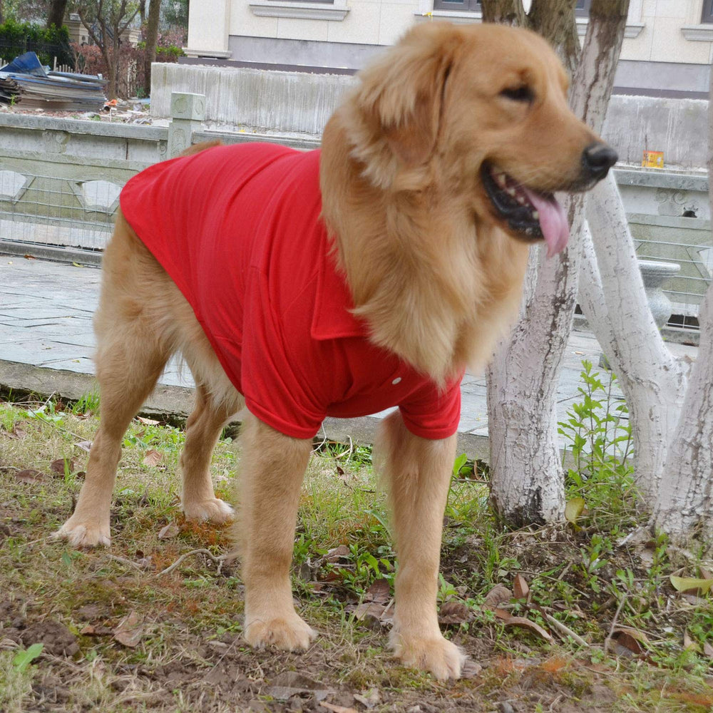 Lovelonglong Basic Dog Polo red XL color-collection showcase suggests multiple stylish options.
