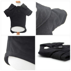 Lovelonglong Basic Dog Polo Shirt fabric closeup showing soft, breathable cotton.
