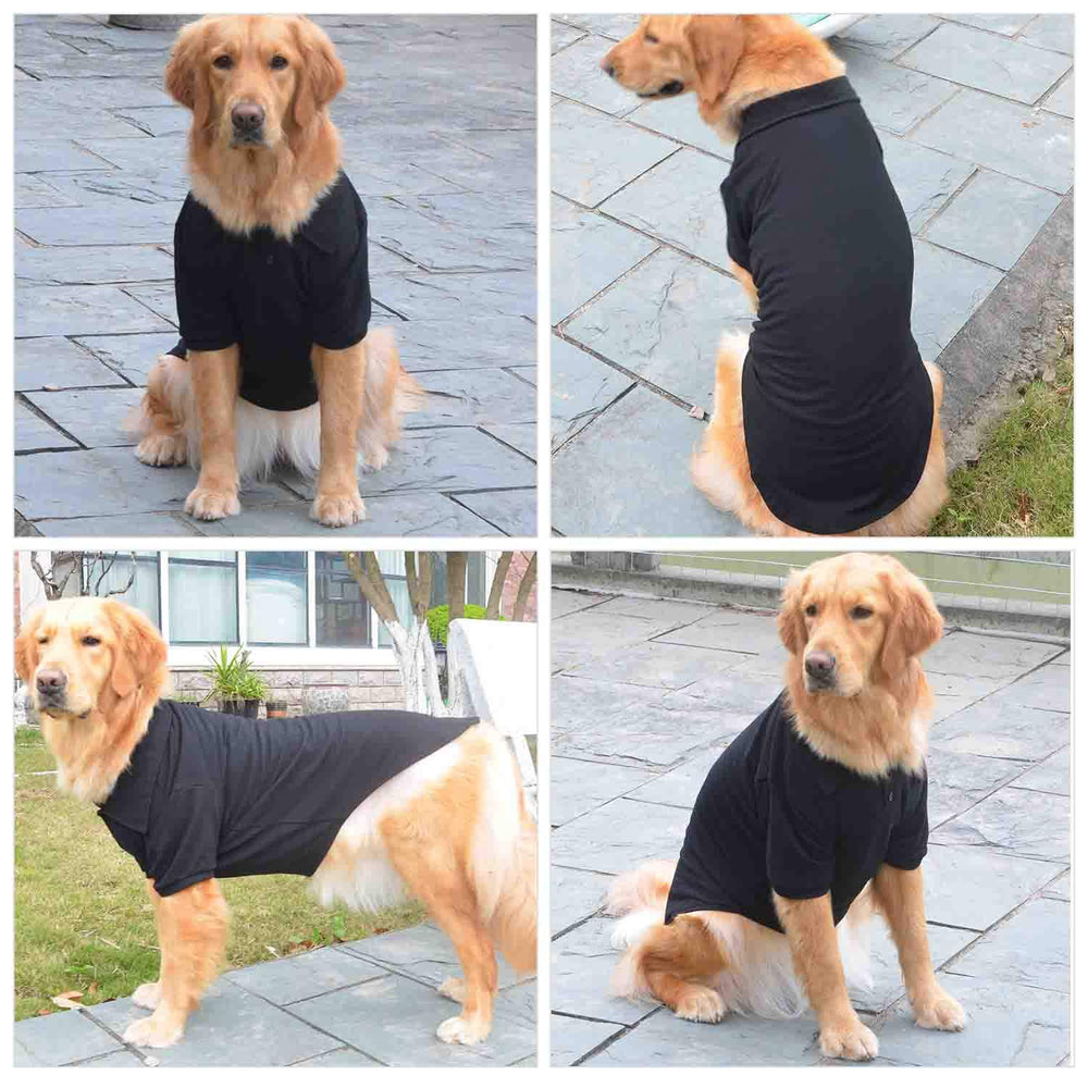 Lovelonglong basic dog polo shirt cotton fabric closeup emphasizes soft breathable material.