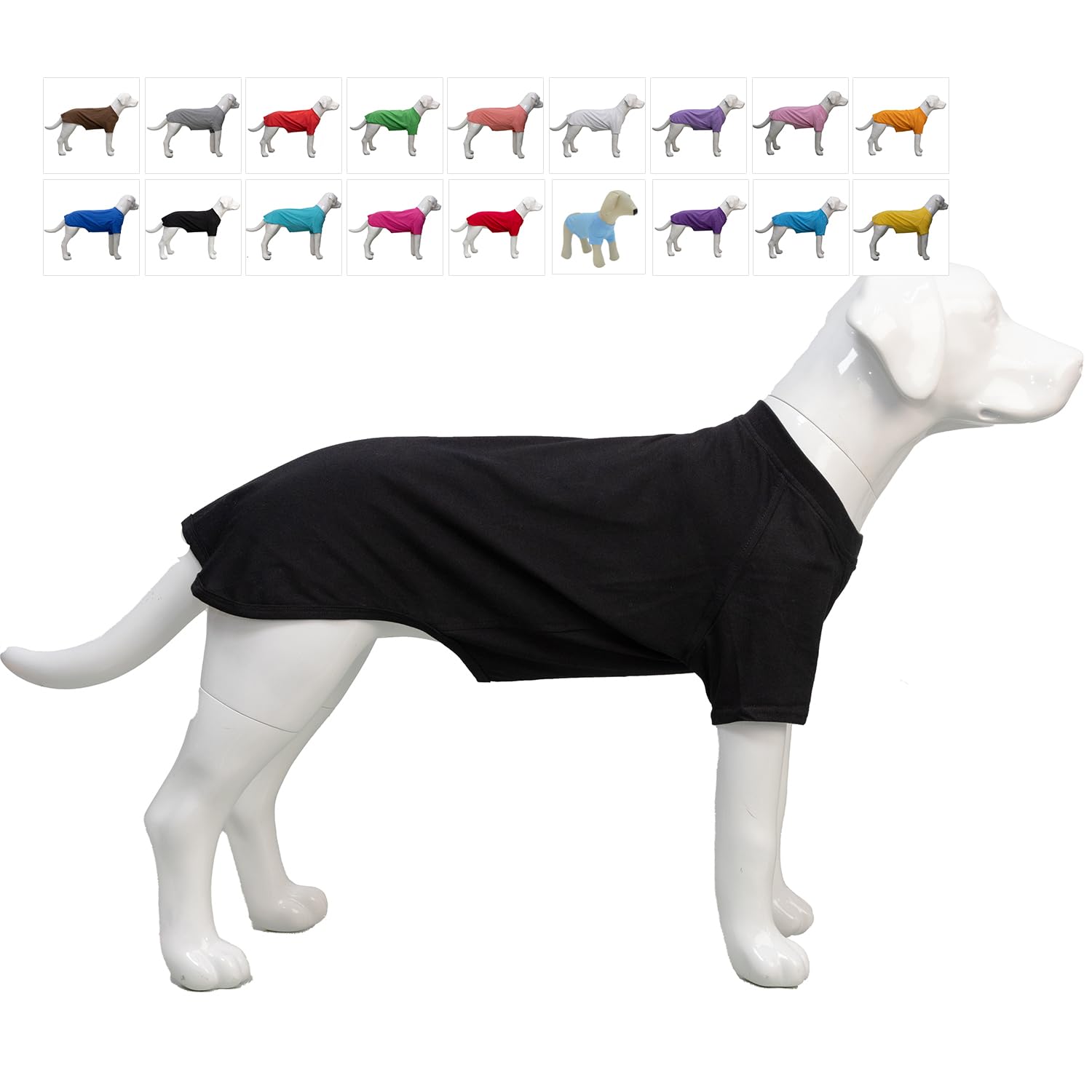 Lovelonglong Bulldog Clothes front view features soft cotton comfort
