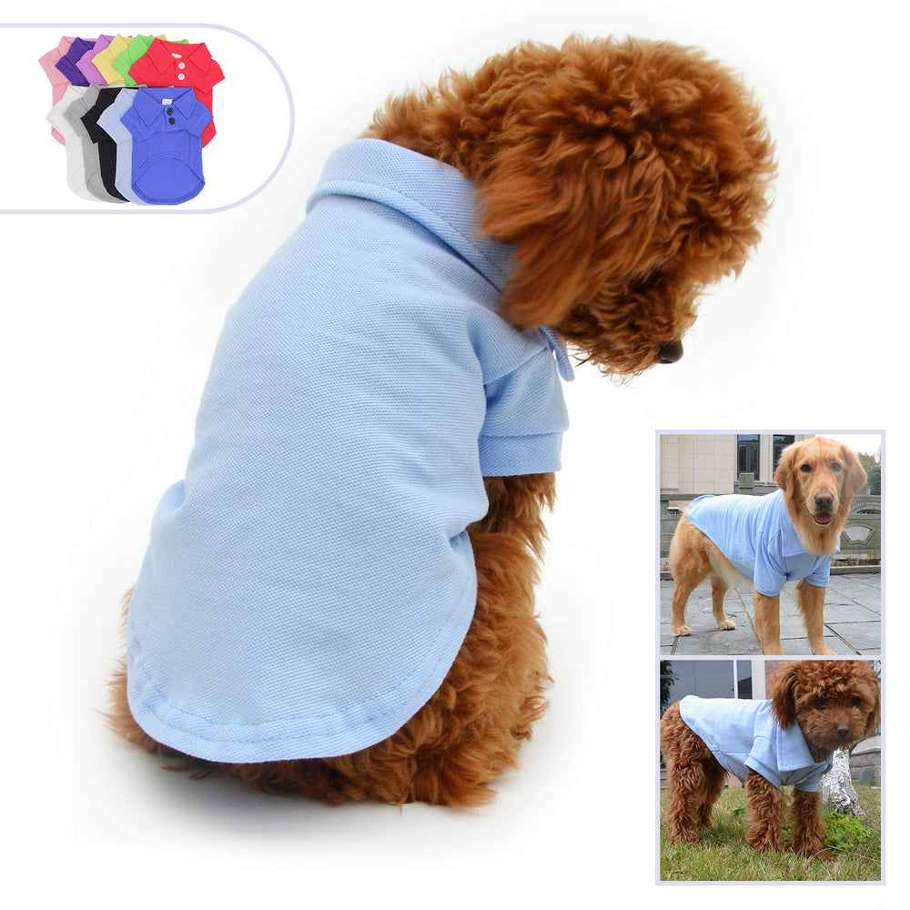 Lovelonglong Dog Polo color options image showing 11 vibrant colors.