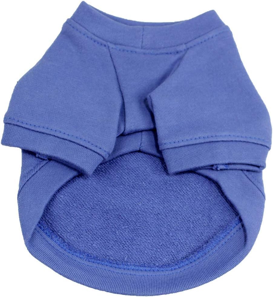 Lovelonglong blue pullover shown on large breed for easy layering.