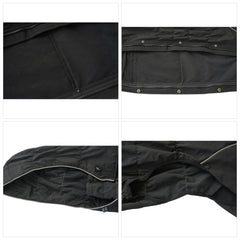 Lovelonglong dog raincoat hood closed shields against wind and rain