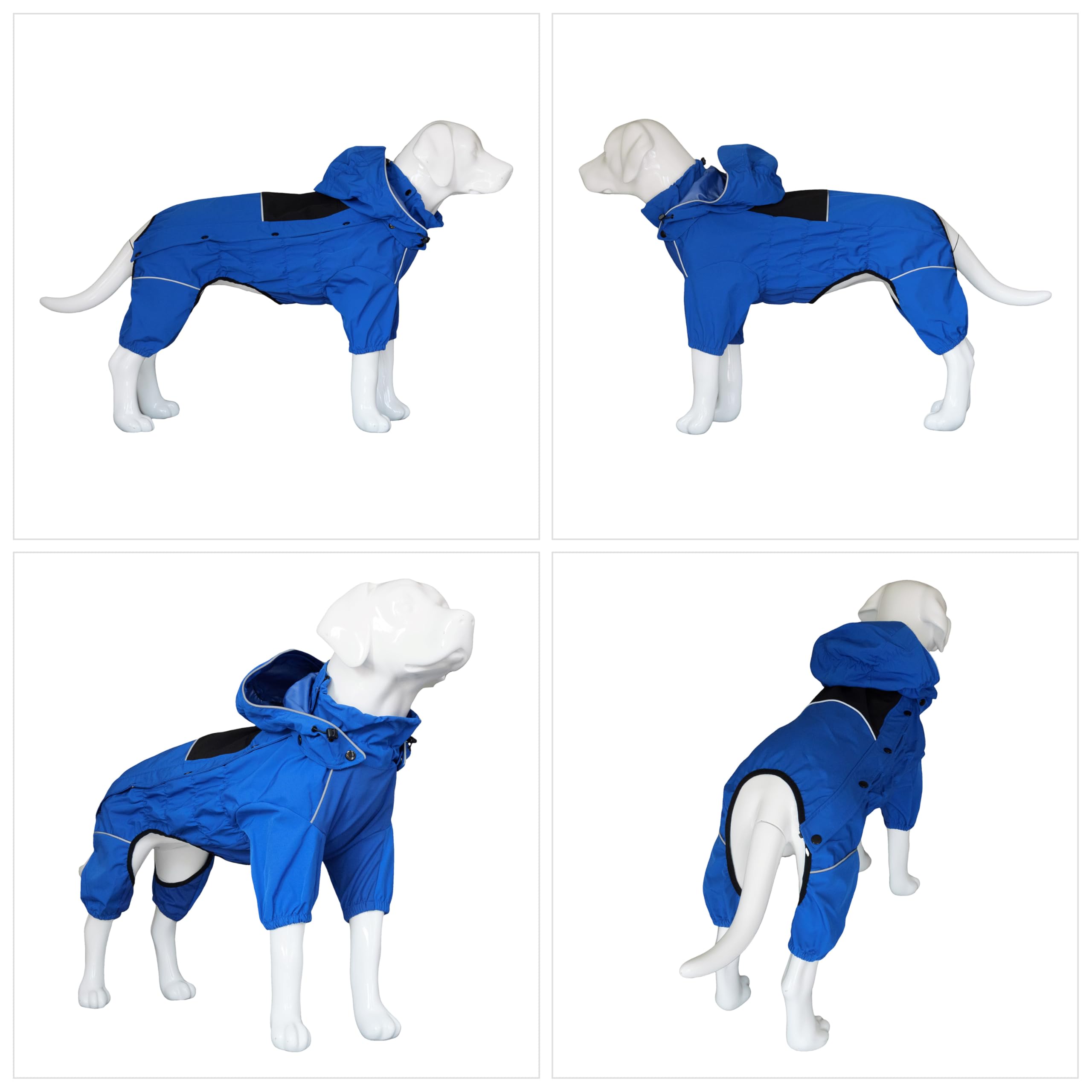 Lovelonglong raincoat with hood snaps on and off for versatile use.
