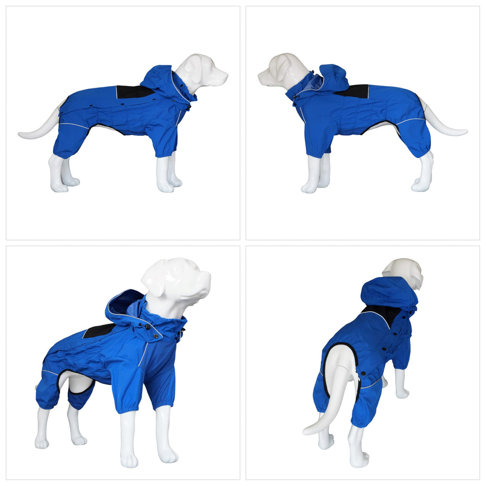 Lovelonglong raincoat with hood snaps on and off for versatile use.