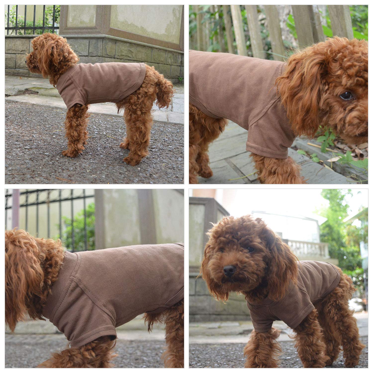 Lovelonglong dog T-shirt coffee XXL wash-care guidance, easy machine washing.