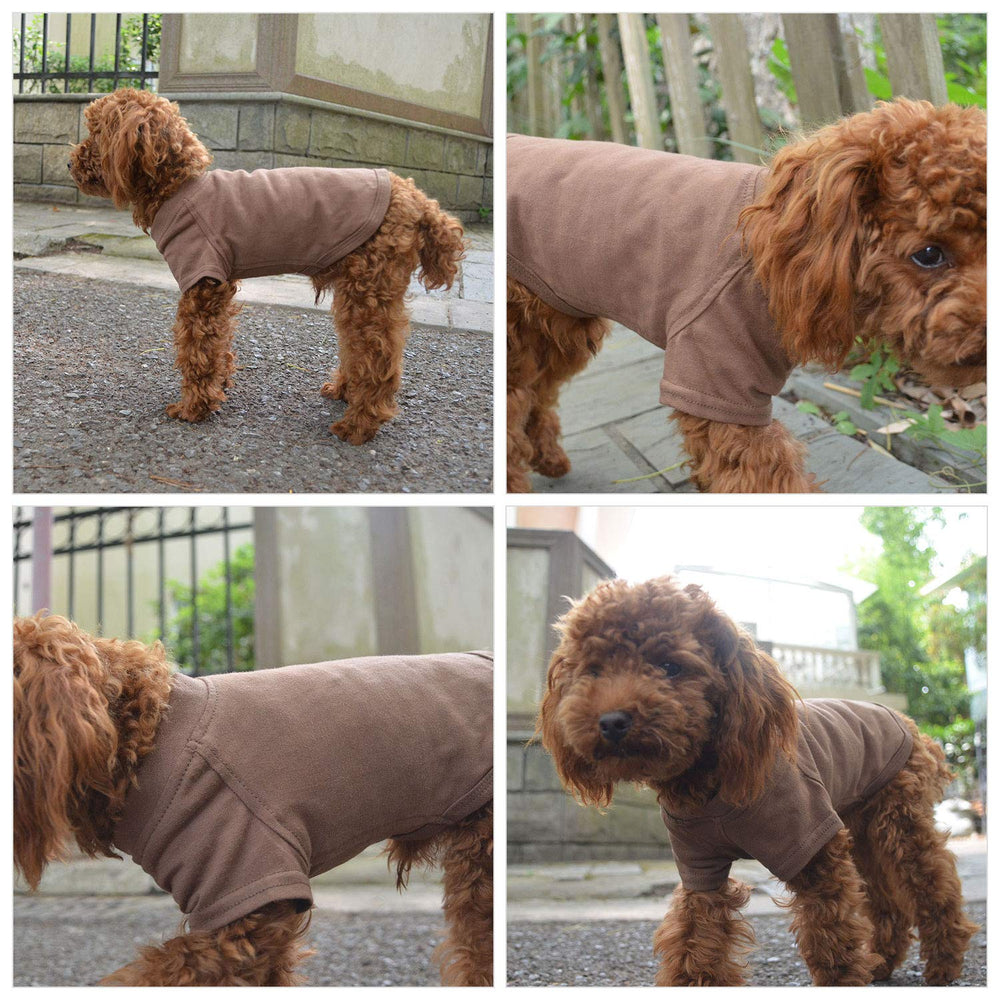 Lovelonglong dog T-shirt coffee XXL wash-care guidance, easy machine washing.