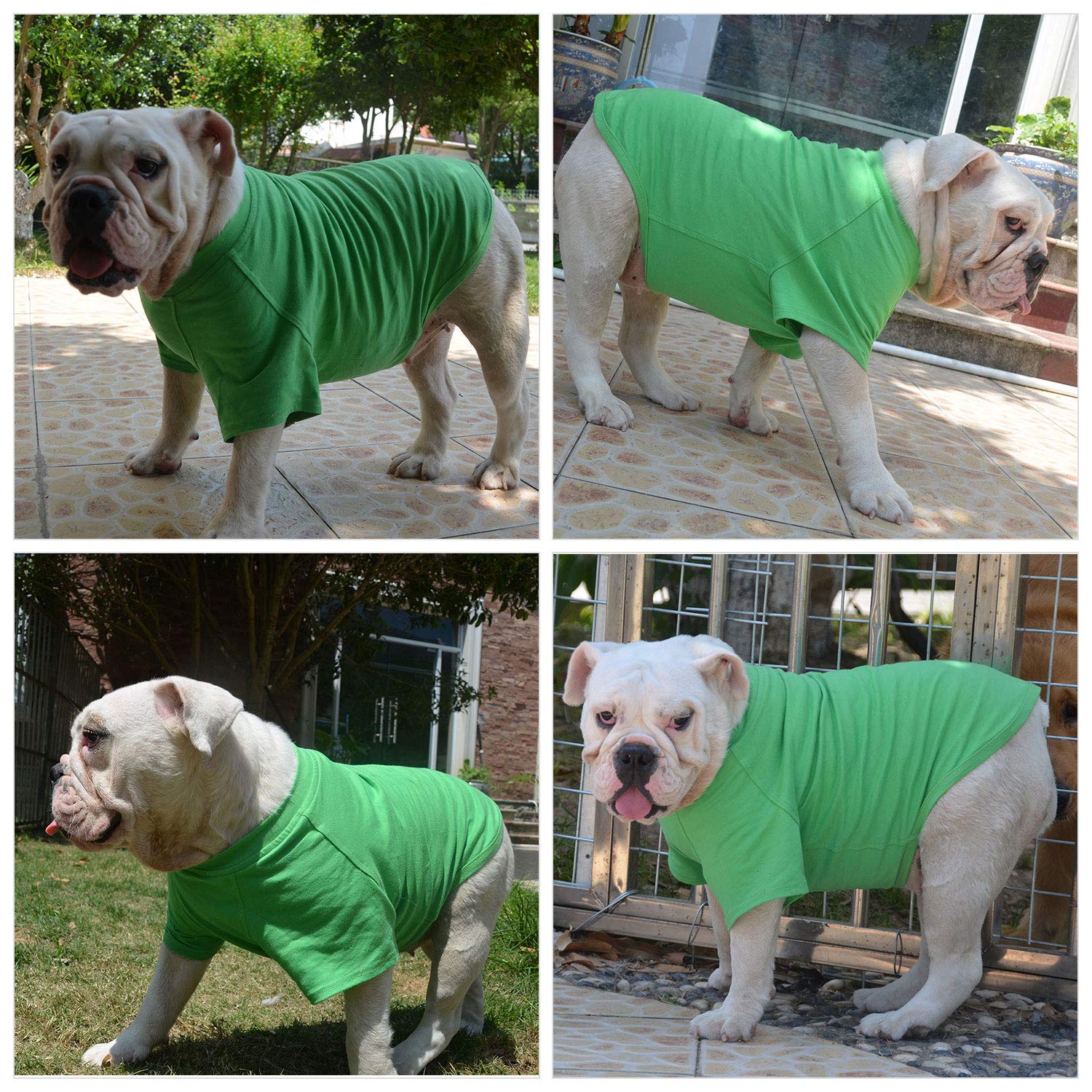 Lovelonglong-dog-tshirt-green-xxxl-easy-care-closeup highlights machine-wash friendly fabric.