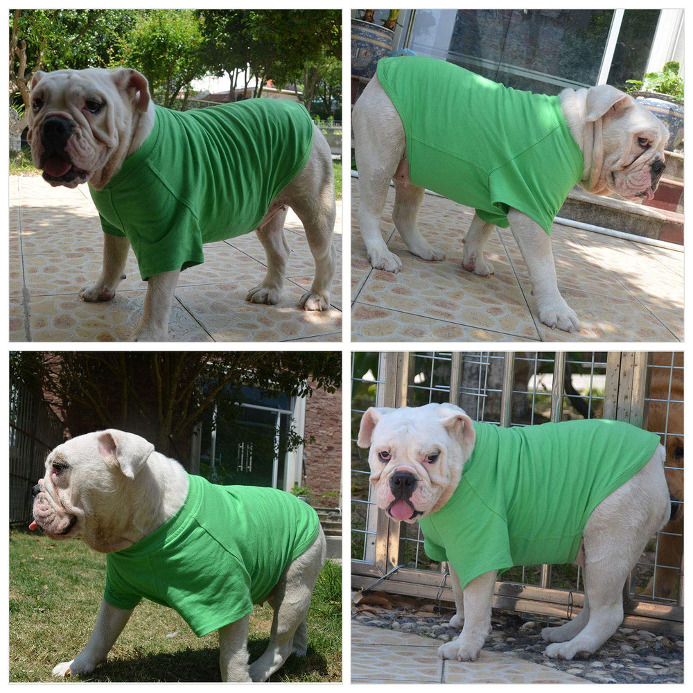 Lovelonglong-dog-tshirt-green-xxxl-easy-care-closeup highlights machine-wash friendly fabric.