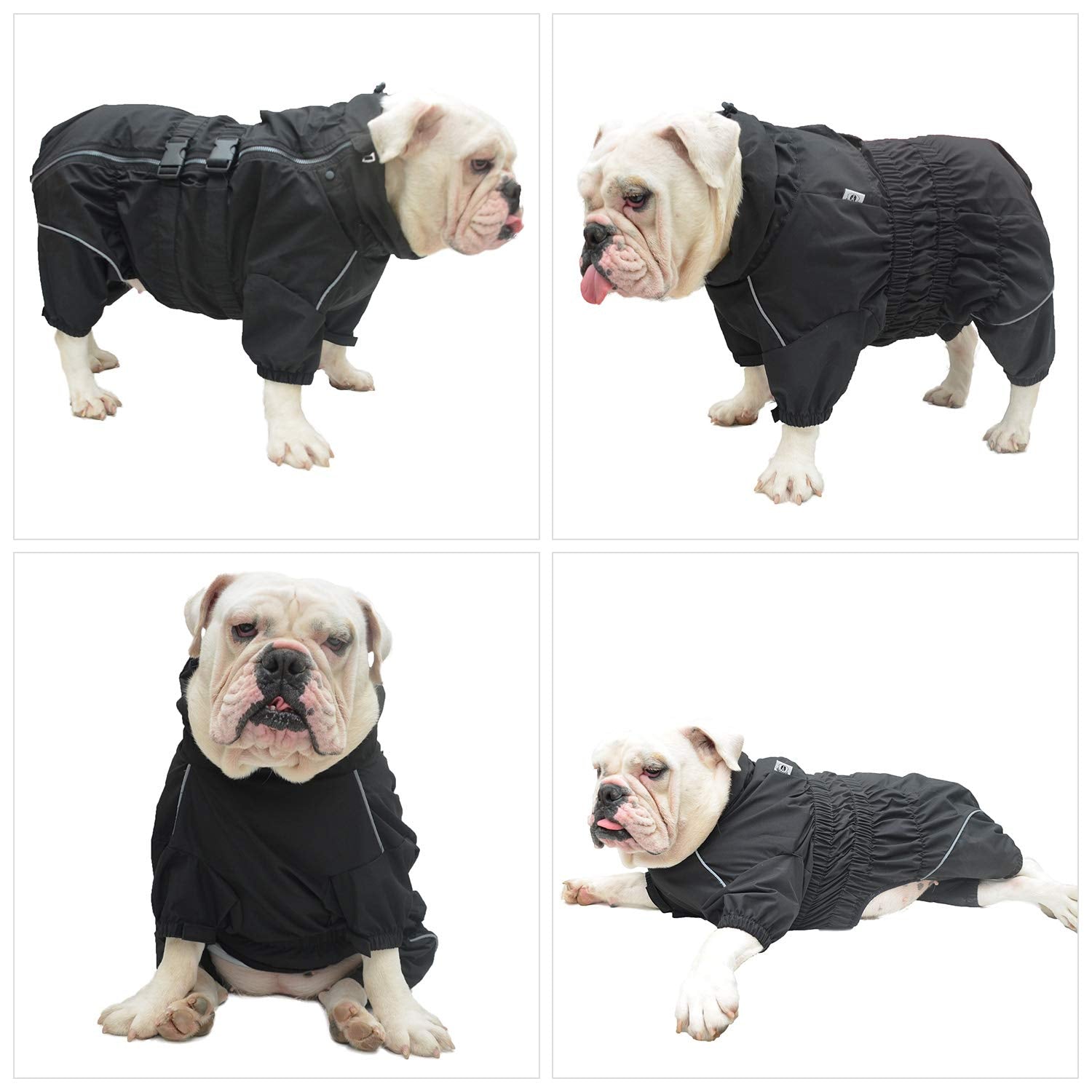 Lovelonglong dogs waterproof jacket adjustable neck and chest for a comfy fit