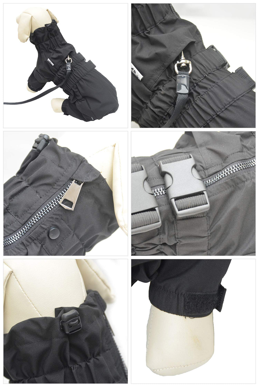 Lovelonglong dogs waterproof jacket back with reflective strips for night safety