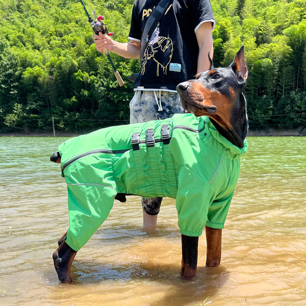 Lovelonglong dog waterproof jacket green-xxl waterproof fabric defense against elements