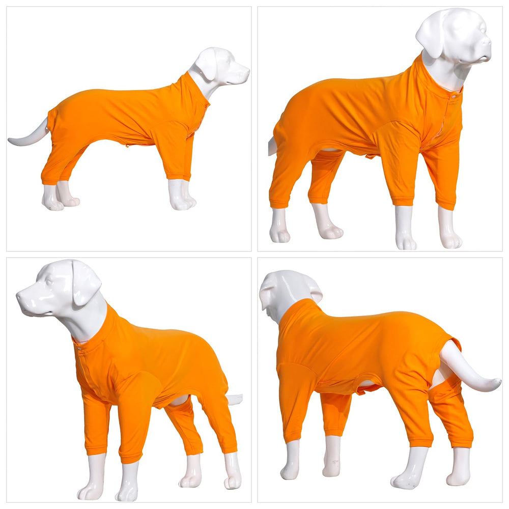 Lovelonglong Four Feet Dog Pajamas indoor-use scene highlights cozy everyday wear.