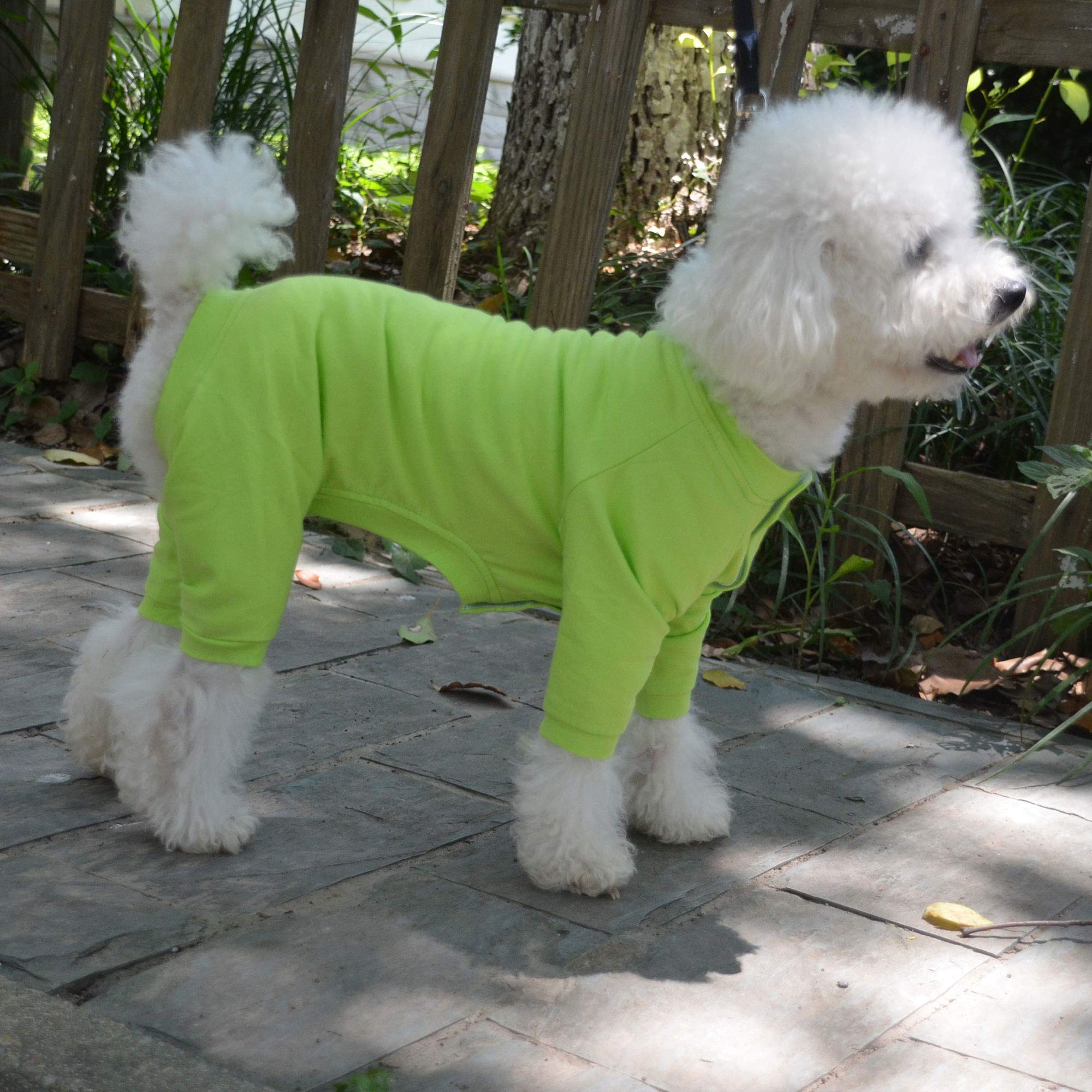 Lovelonglong Four Feet Dog Pajamas wash-care; easy-care fabric remains soft after wash.
