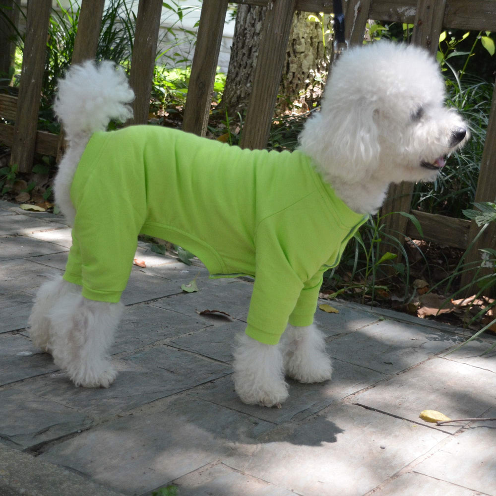 Lovelonglong Four Feet Dog Pajamas wash-care; easy-care fabric remains soft after wash.