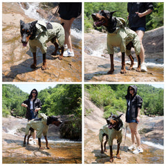 Lovelonglong four-leg coverage design keeps fur dry and clean in snow and mud.